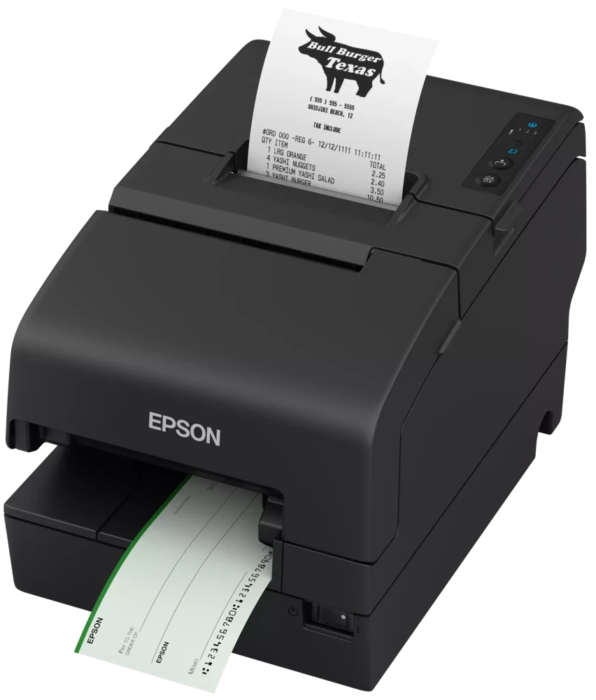 POS hybridná tlačiareň Epson TM-H6000VI-102, Srl, Blk, PSU, EU